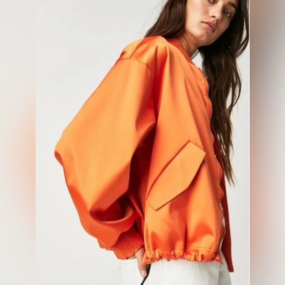 NWOT We The Free Echo Bomber Jacket in 🍊 - Picture 1 of 3